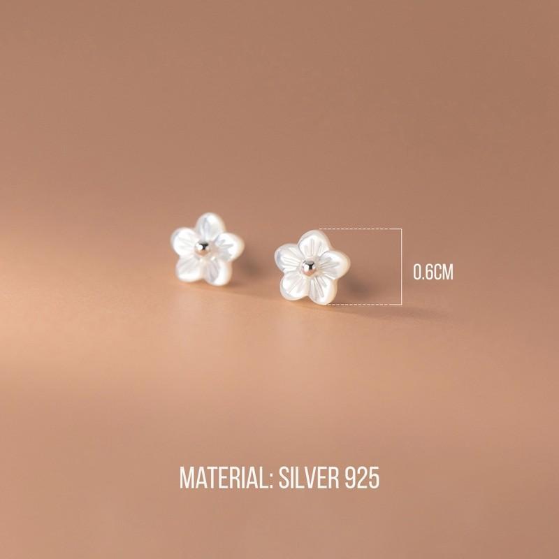 Sakura Earrings ต่างหูเงินแท้ S925 [MERCELO] - รูปที่ 4