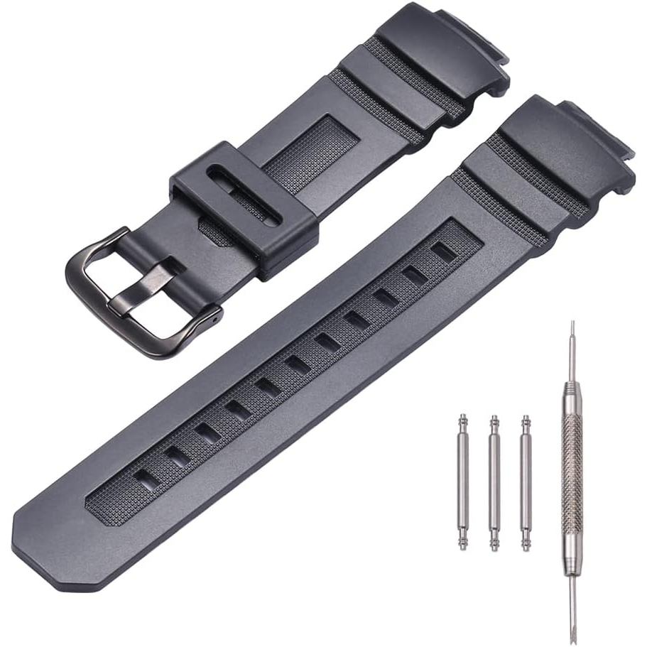 สายเรซิน เหมาะสําหรับ Caiso G-shock AWG-M100 AW590/591 Tough Solar กันน้ํากีฬานาฬิกาเปลี่ยนอุปกรณ์เส