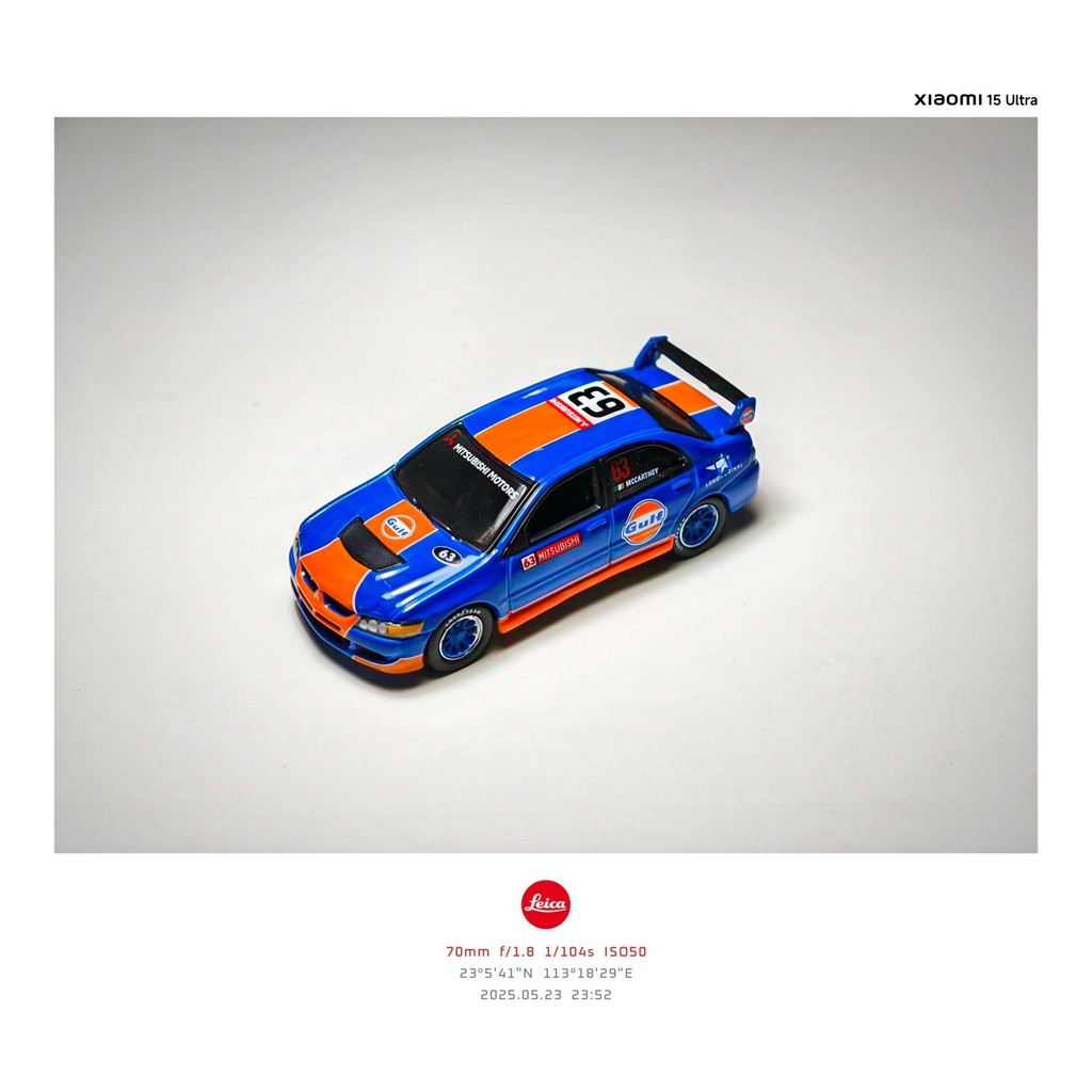 Johnny Lightning Johnny Lightning 1/64 Mitsubishi EVO GULF Gulf Petroleum MIJO Limited รถโลหะผสมรุ่น