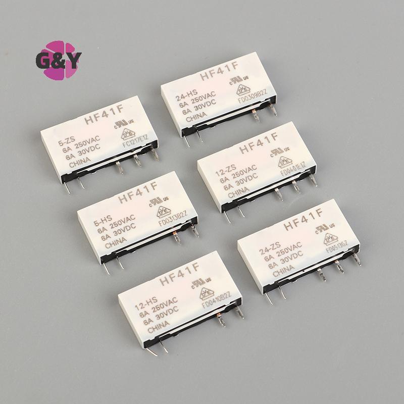 G&Y HF41F-24-ZS HF41F-12-ZS HF41F-5-ZS HF41F-5-HS HF41F-12-HS HF41F-24-HS รีเลย์อุตสาหกรรม Subminiat