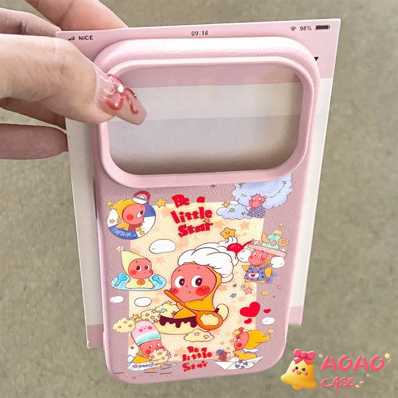 เคสไอโฟน 16 สำหรับ iPhone 17 16 11 13 15 14 12 Pro Max 17AIR 7 15 14 8 Plus XR X XS Max ปกหนังลายการ์ตูน Twinkle