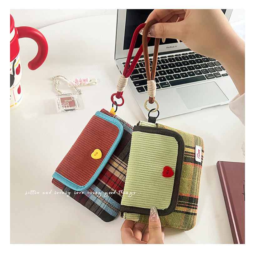 Retro checkered patchwork มัลติฟังก์ชั่ผ้าใบกระเป๋ามินิ ราคา ถูกที่สุด ดีลบีเคเค แกลเลอรีภาพที่ 5