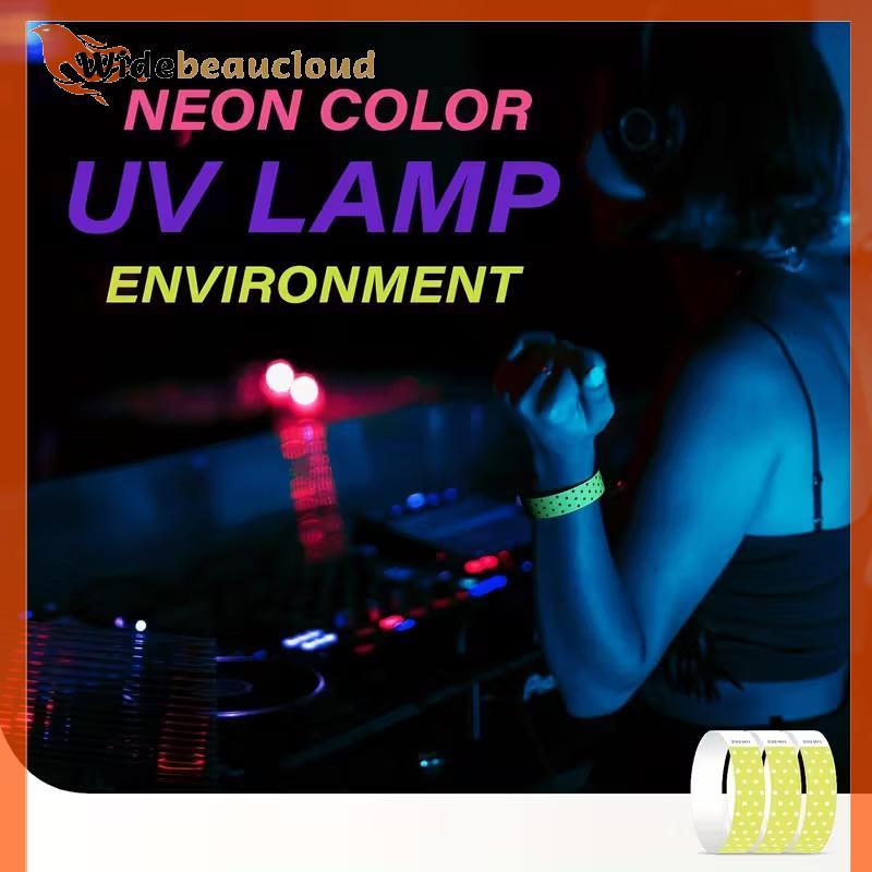 Widebeaucloud 50/100 ชิ้นสายรัดข้อมือกระดาษ Neon Star Tear-Proof สร้อยข้อมือกิจกรรมแบบใช้แล้วทิ้งสําหรับคอนเสิร์ต เทศกาล งานปาร์ตี้ วันหยุด ราคา ถูกที่สุด ดีลบีเคเค แกลเลอรีภาพที่ 9