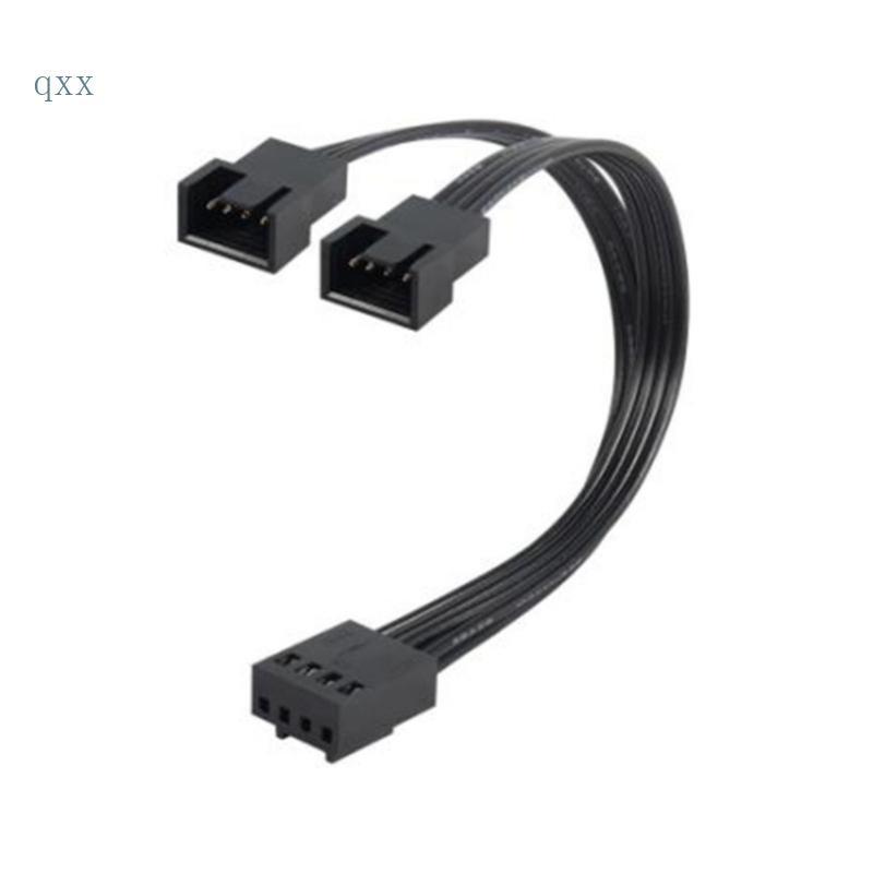 CH* PWM Fan Splitter 4Pin Adapter Cable 1 ถึง 2 คอมพิวเตอร์ CPU Fan Splitter PC Fan