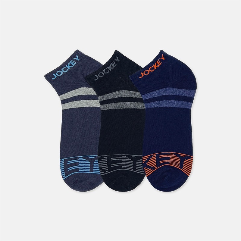 Jockey 3prs Cotton Elastane ถุงเท้าข้อเท้าลําลอง JMS704657
