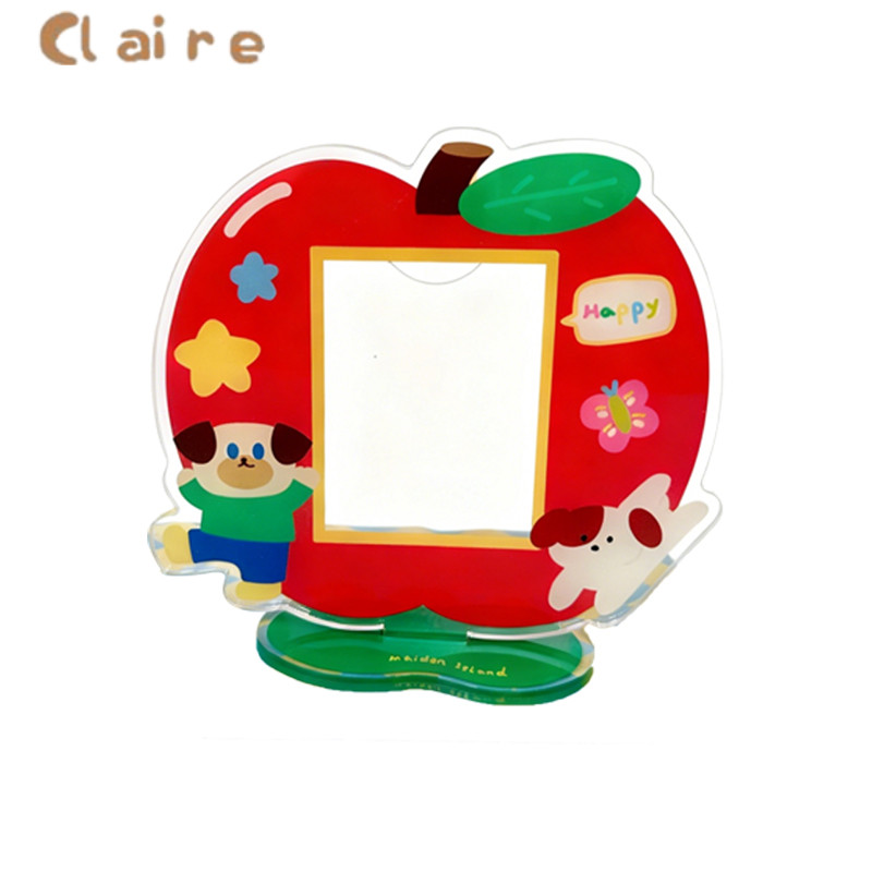 COD กรอบรูปอะคริลิค แอปเปิ้ลลูกสุนัข 10เซนติเมตรโพลารอยด์ภาพการ์ดกรอบรูปเครื่องประดับภา Claire - รูปที่ 7