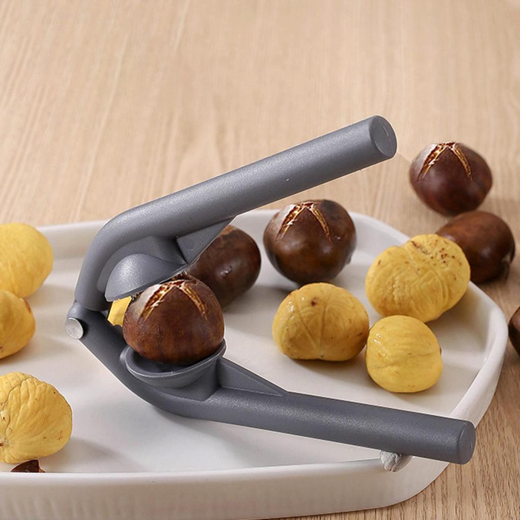 ใช้ง่ายแบบพกพา Nut Cracker คู่มือเกาลัดวอลนัท Pecan เปิดเครื่องมือลื่นสําหรับครัวทําอาหาร Camping Party ของขวัญที่สมบูรณ์แบบ beqaxth