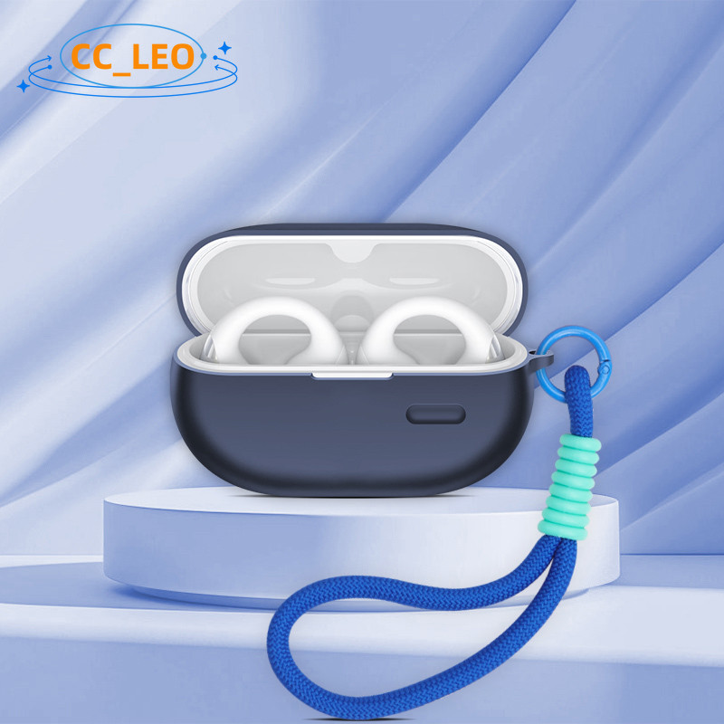 for SoundPeats PearlClip Pro Case Silicone Soft Case Suitable for SoundPeats CC Pro Shockproof Shell Protective Sleeve Cute Lanyard Pendant - รูปที่ 3