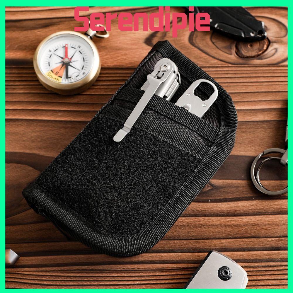 SERENDIPIE EDC Tool Storage Bag, Mini Nylon Credit Card Wallet Organizer, กระเป๋า EDC แบบพกพาอเนกประ