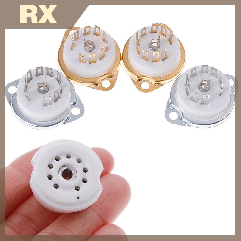 1 PC แชสซี mount 9pin เซรามิคหลอดสําหรับ EL84 ECC82 6922 12AX7