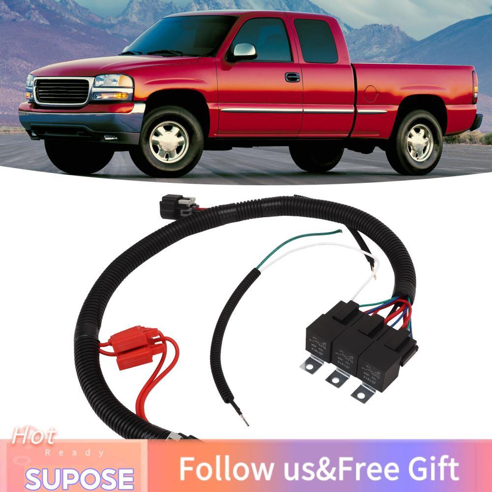 Supose พัดลมระบายความร้อนไฟฟ้าสายไฟทนทานสูงอุณหภูมิติดตั้งง่าย 7L5533A226T Dualอัพเกรดสายไฟสำหรับรถบ