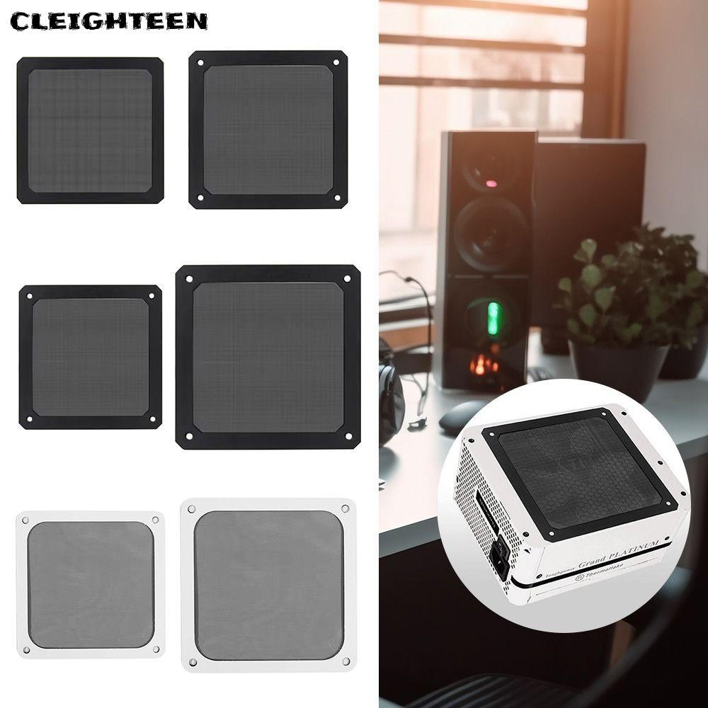 CLEIGHTEEN PC Chassis Cooling Fan Dust Filter, 80mm 90mm 120mm 143mm with Hole Dust Mesh Cover, แม่เ