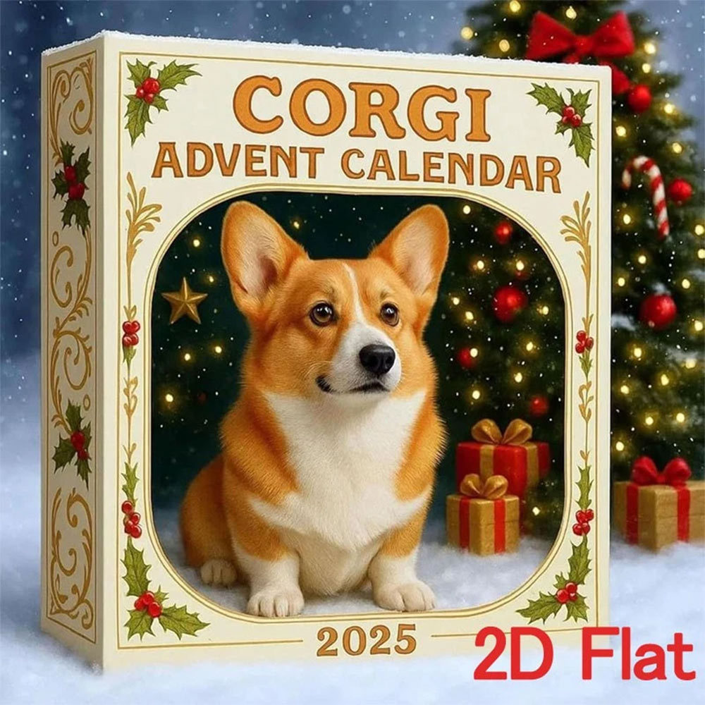 Coigi Advent Calendar 2025, 24 Days Countdown With Cute Corgi Ornaments, Dog-Themed Christmas Decora