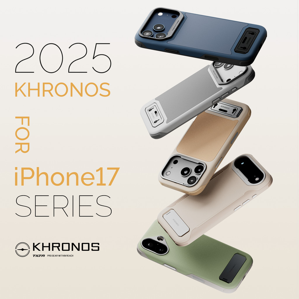 TILTA Khronos Cage สําหรับ iPhone17 Pro/Pro Max iPhone15 16 Pro/Pro Max กรณีอลูมิเนียมสร้างพร้อมขาตั้งการจับคู่อุปกรณ์เสริมอื่นๆสําหรับ Advanced Mobile Filmmaking