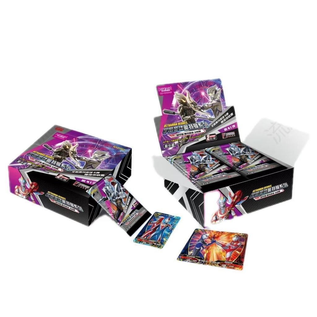 Pack Hero Super Universe ทั้งกล่อง Ultraman Deluxe Edition 41st Card Tour สองหยวน x แฟ้มการ์ด Bullet
