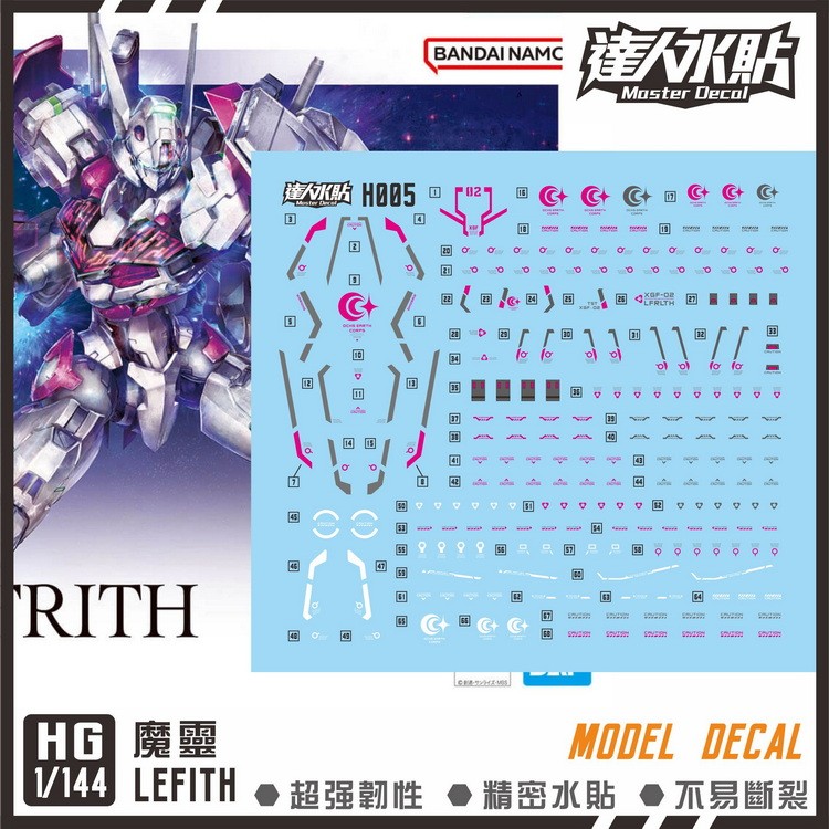 MASTER HG Lfrith H005 Water Slide Decal (ไม่รวมชุด)
