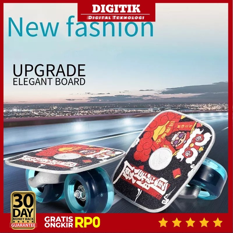 DIGITIK - ODM Freeline Skate Anti Slip Drift 2 ล้อ LED กระพริบ - XK-SK0004
