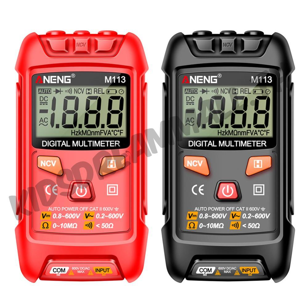 ANENG Digital Mini Multimeter Tester อัจฉริยะมัลติมิเตอร์เครื่องต้านทานแรงดันไฟฟ้าข้อมูลถือ 1999Cunts Auto Ranging สําหรับ Line On/Off Detection