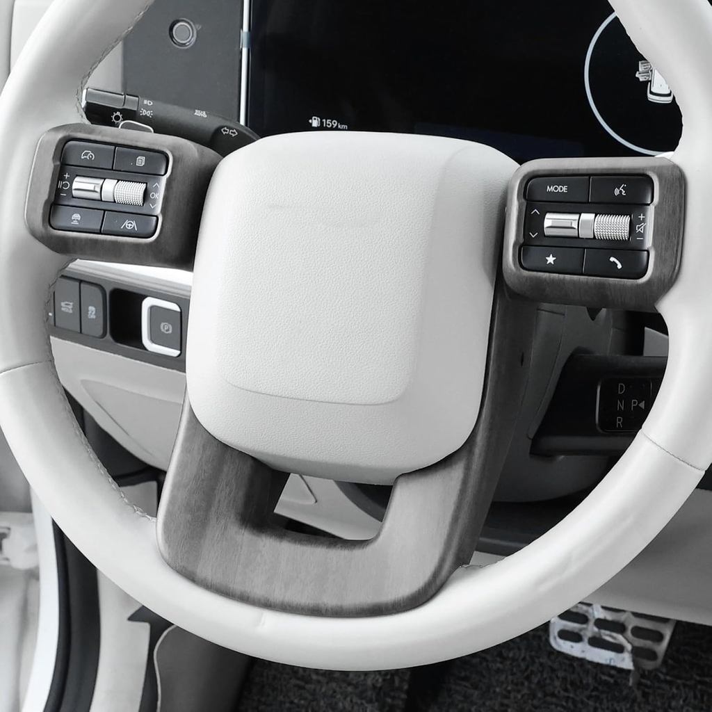 YOUTOOCAR พวงมาลัยฝาครอบ Trim ใช้งานร่วมกับ Hyundai Santa Fe 2024-2025 Hyundai Palisade 2026 Hyundai