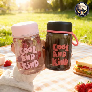 350ml ขวดน้ําพกพา น่ารักมินิมอล แก้วน้ำ มีฝาปิด ถ้วยน้ํากีฬา ขวดน้ำพลาสติก โปร่งใสพร้อมเชือกเส้นเล็กถ้วยน้ํานักเรียน