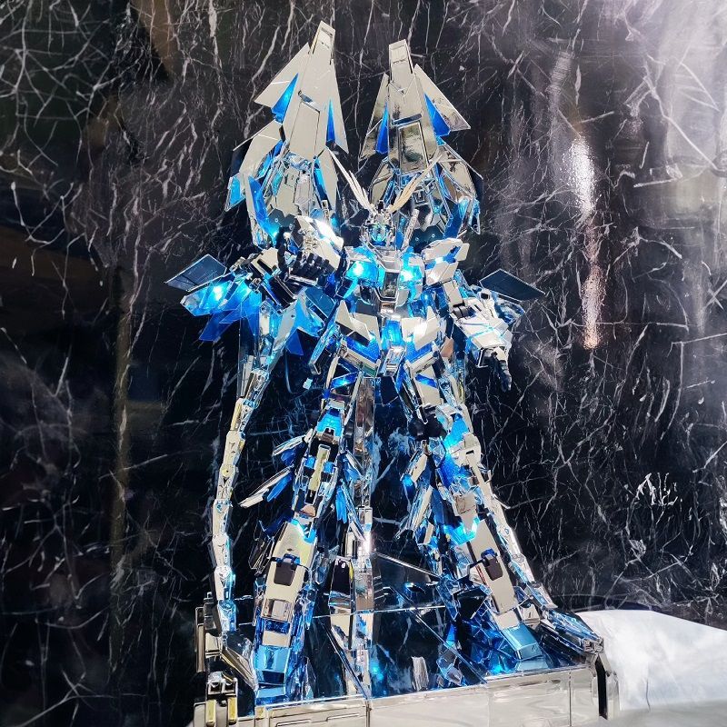 Taipan MG Electroplating Phoenix 6642L Silver Phoenix Unicorn No. 3 Machine 1/100 ประกอบรูป