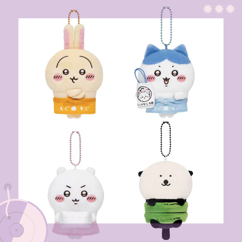 พร้อมสต็อก Self-Laughing Bear chikawa chiikawa Fushimi Inari Club Staff Little Eight Uzachi Plush To