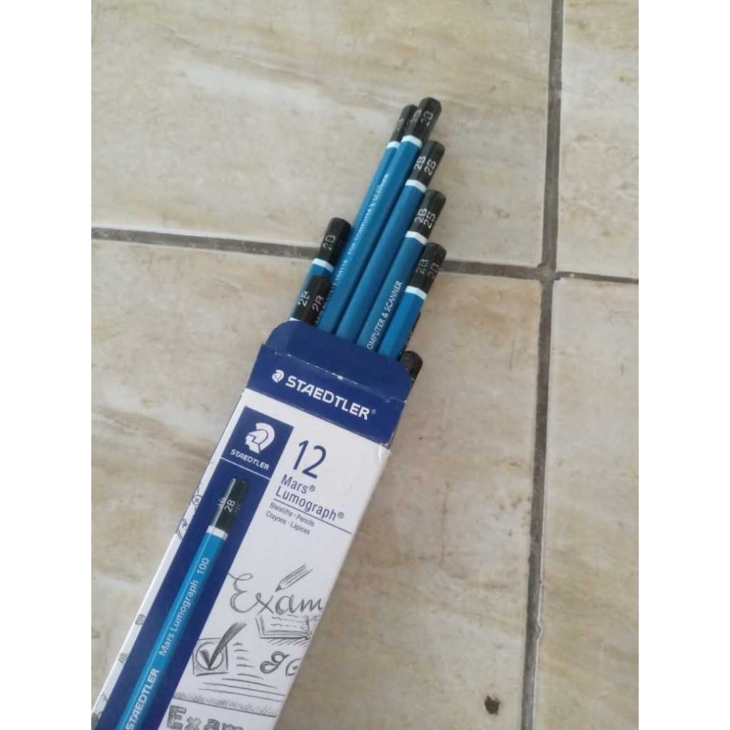 WHOLESALE STAEDLER 2B PENCILS 12 PCS 1 PACK / STAEDLER 2B EXAM PENCIL / READ COMPUTER ///