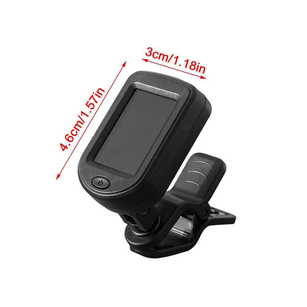 จูนเนอร์กีตาร์ Clip-on Chromatic Digital Tuner จอแสดงผล Lcd Mini ขนาดจูนเนอร์สําหรับกีตาร์โปร่ง Y8e9