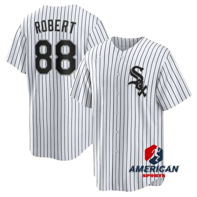 KK MLB Chicago White Sox Luis Robert Home Baseball Shirt for Men