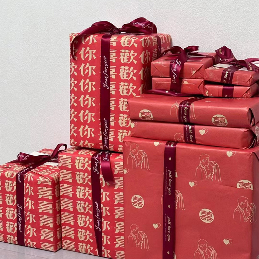 ริบบิ้นผ้าซาตินปั๊มทอง พิมพ์คำว่า 