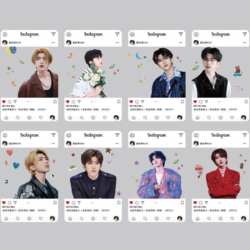 Cai Xukun KUN KUN การ์ดโปร่งใส PVC Star นักร้องนักแสดงสินค้า 10 ซม.โปสการ์ดการ์ดโปร่งใส Cai Xukun KU