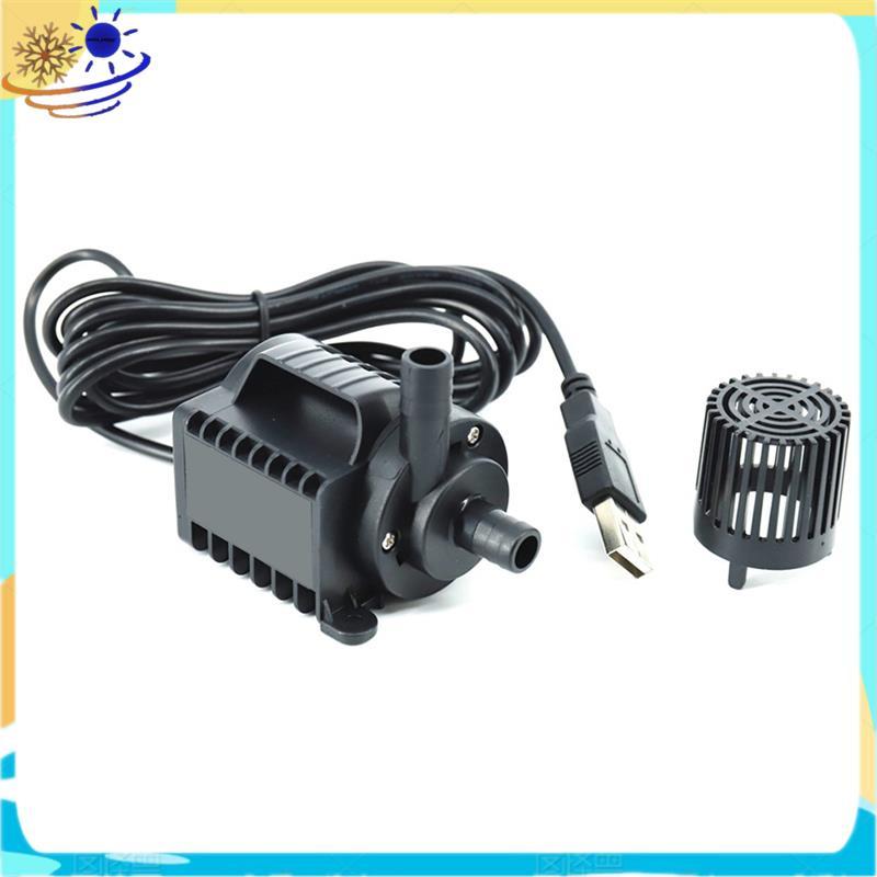 5V Submersible ปั๊มน้ํา 0-600L/H ปั๊มน้ําพุขนาดเล็ก 8 ระดับปรับ 0-7.2ft ยก USB ชาร์จสําหรับสระว่ายน้
