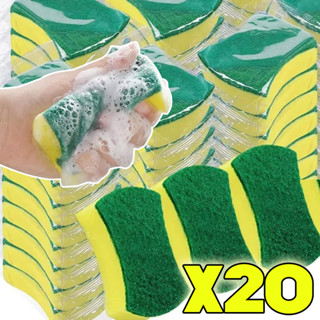 5/10/20 ชิ้น ﻿ เครื่องขัดพื้นฟองน้ําทําความสะอาดห้องครัว | แ…