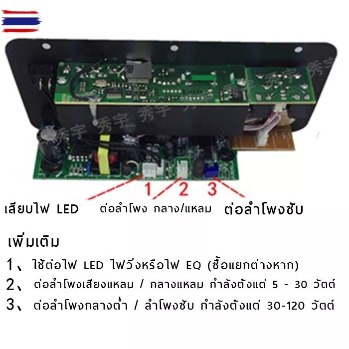 【ส่งจากกรุงเทพ】สองรรทัด แอมป์ลูทูธ แอมป์จิ๋ว เครื่องขยายเสียง 900w 2ch ลูทูธ usb ฟังชั้นคร โมแรงๆ 12