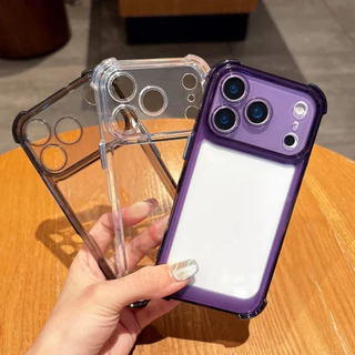 กันกระแทกใสเคส For iPhone 13 11 16 Pro Max 17 Air 15 14 12 XR X Xs 7 8 Plus SE14promax 16promax เคสโทรศัพท์มือถือ