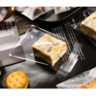 🔥ส่งฟรี ส่งทุกวัน🔥 ถุงฝากาว OPP ใส่คุกกี้ มี 2 แบบ ใส/ขุ่น ถ…