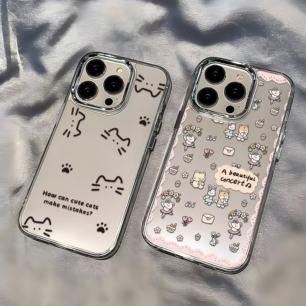 INS สำหรับ SamsungS26 S25 Ultra A57 A37 A56 A27 A17 A07 A36 A06 A55 A16 A26 A05Sเคสโทรศัพท์มือถือลายการ์ตูนใสกันกระแทก