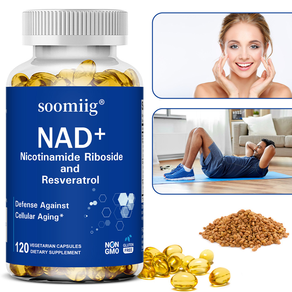 NAD+ ประกอบด้วย Niacinamide Nucleoside และ Resveratrol - ซึ่งช่วยปรับสีผิวให้สม่ําเสมอและส่งเสริมการ
