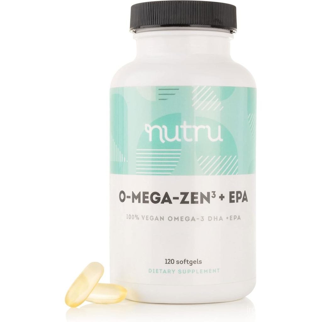 O-Mega-Zen3 +EPA Vegan Omega 3 อาหารเสริม - Fish Oil Alternative - Premium Marine Algal Based Omega-