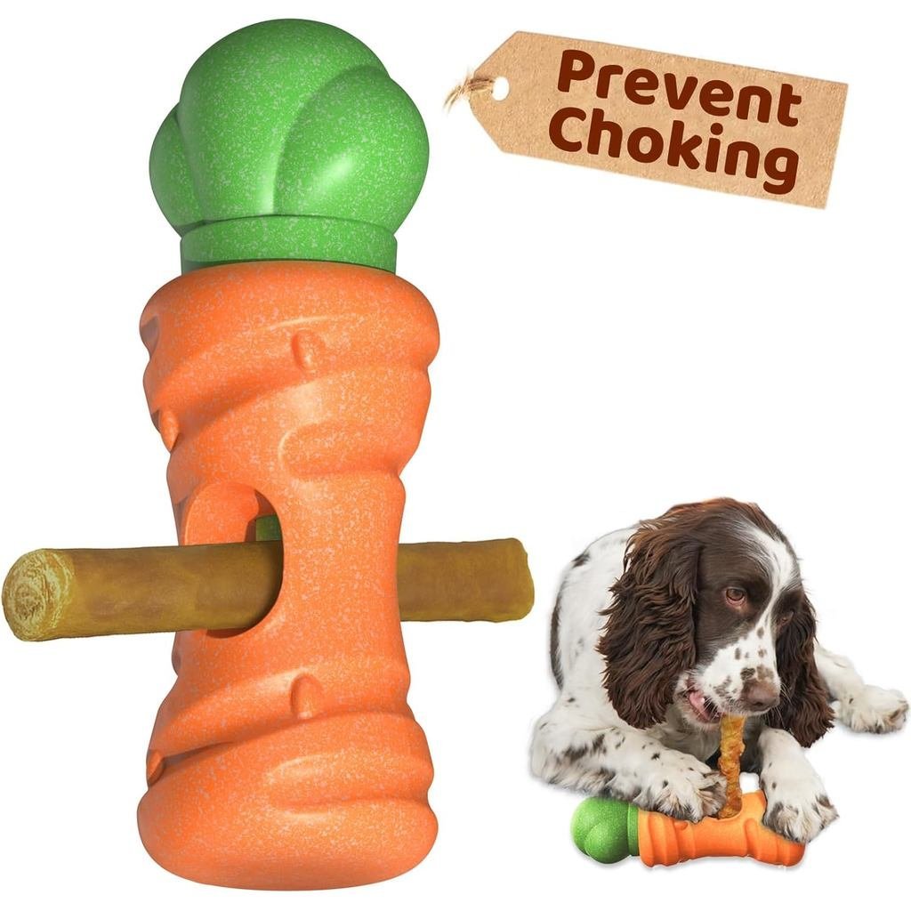 Bully Stick Holder for Dog- for Agressive Chewers Chew Holder, Heavy Duty Yak Chew Toy Nylon Bone, A