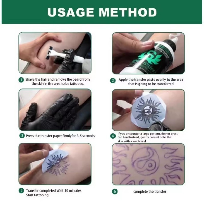 Tattoo Transfer Gel 125ml Stencil Stuff Tattoo Balm Tattoo Stencil Professional Tattoo Transfer เครื