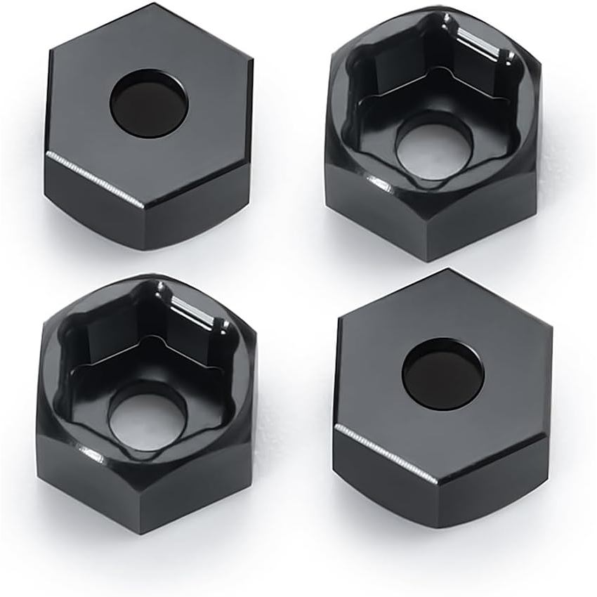 MORLORDY 4Pcs 5mm to 7mm Wheel Hex Hubs Adapter RC Hex Combiner for WPL D12 1/10 RC Trucks 1/24 SCX2