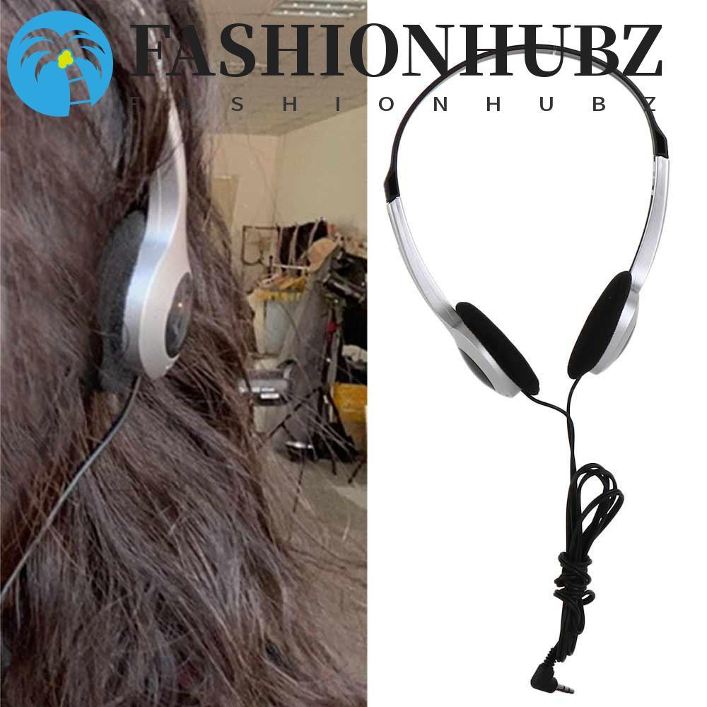 FASHIONHUBZ Retro หูฟัง,แบบมีสายหูฟัง Y2k,หูฟัง 3.5 มม.VINTAGE Blue Black RetroชุดหูฟังCD/Walkman/Mp