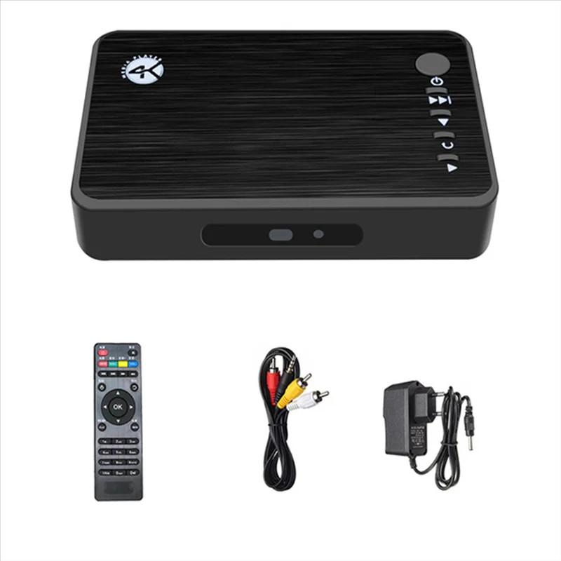 4K Ultra HD Media Player สําหรับรถยนต์ TV SD MMC RMVB MP3 USB ภายนอก HDD U Disk MultiMedia Media Pla