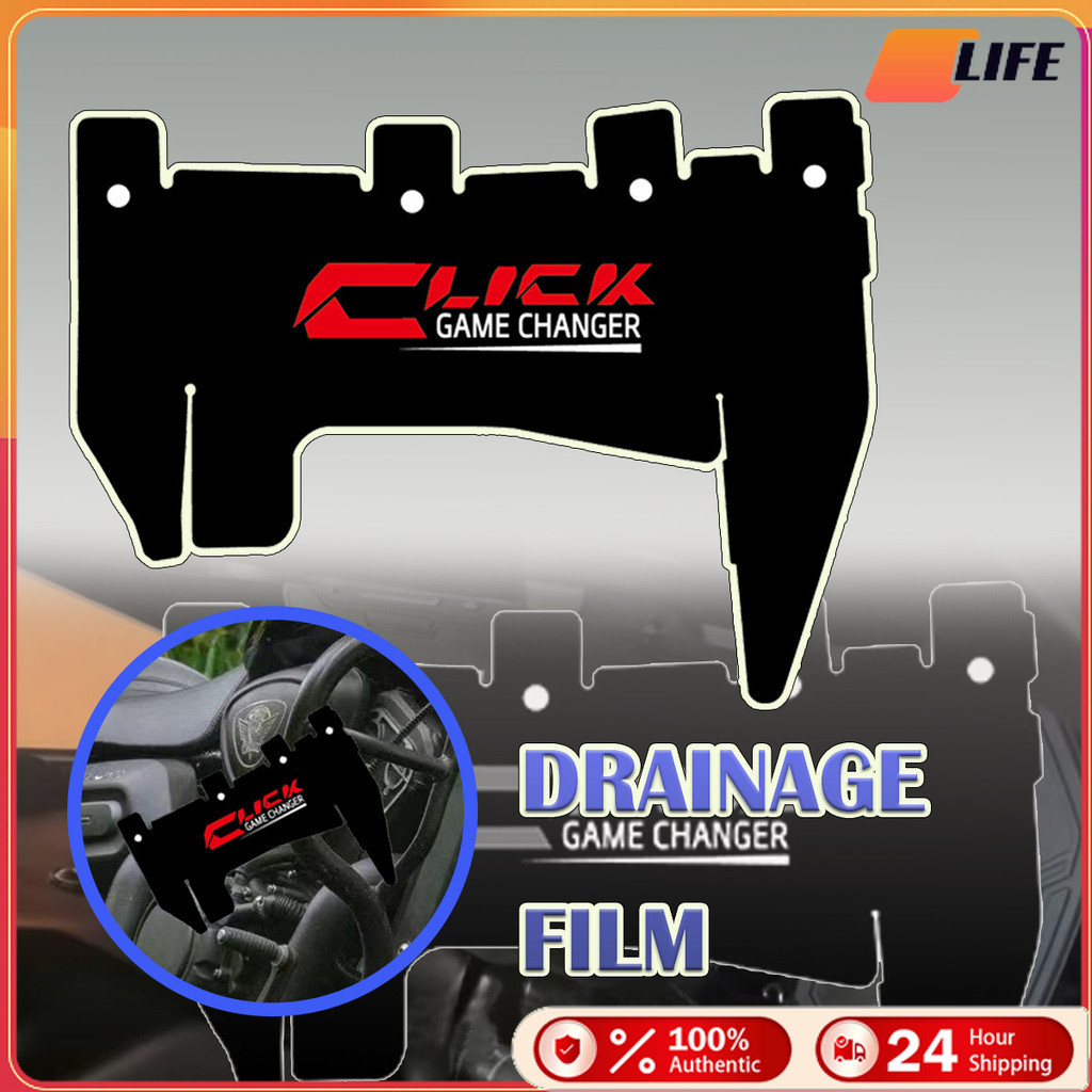 เก็บปลายทาง！แผ่นยางกันโคลนมอเตอร์ไซค์  click125 150 160 Honda Vario อุปกรณ์เสริม อะไหล่มอเตอร์ไซค์