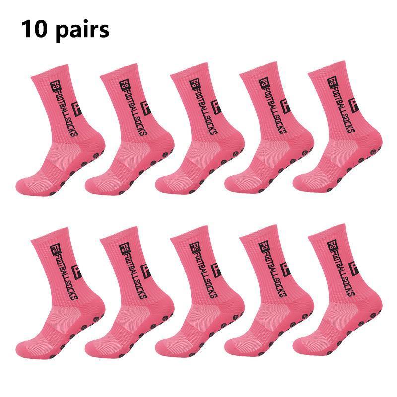 ถุงเท้า (พร้อมส่งจากกทม) FS/10คู่ ถุงเท้าฟุตบอล ซิลิโคน แบบหนา กันลื่น สําหรับผู้ใหญ่，ถุงเท้าฟุตบอล 