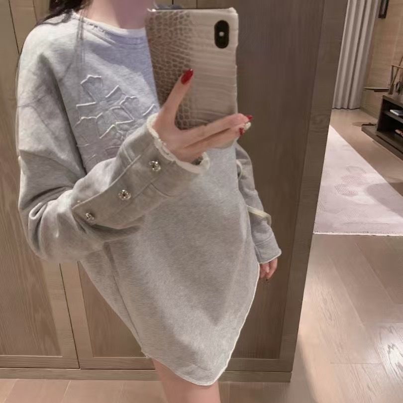 เสื้อคลุมหญิงลายพิมพ์ตัวอักษรสไตล์ใหม่ฤดูใบไม้ผลิ สวมใส่ง่ายและสบาย