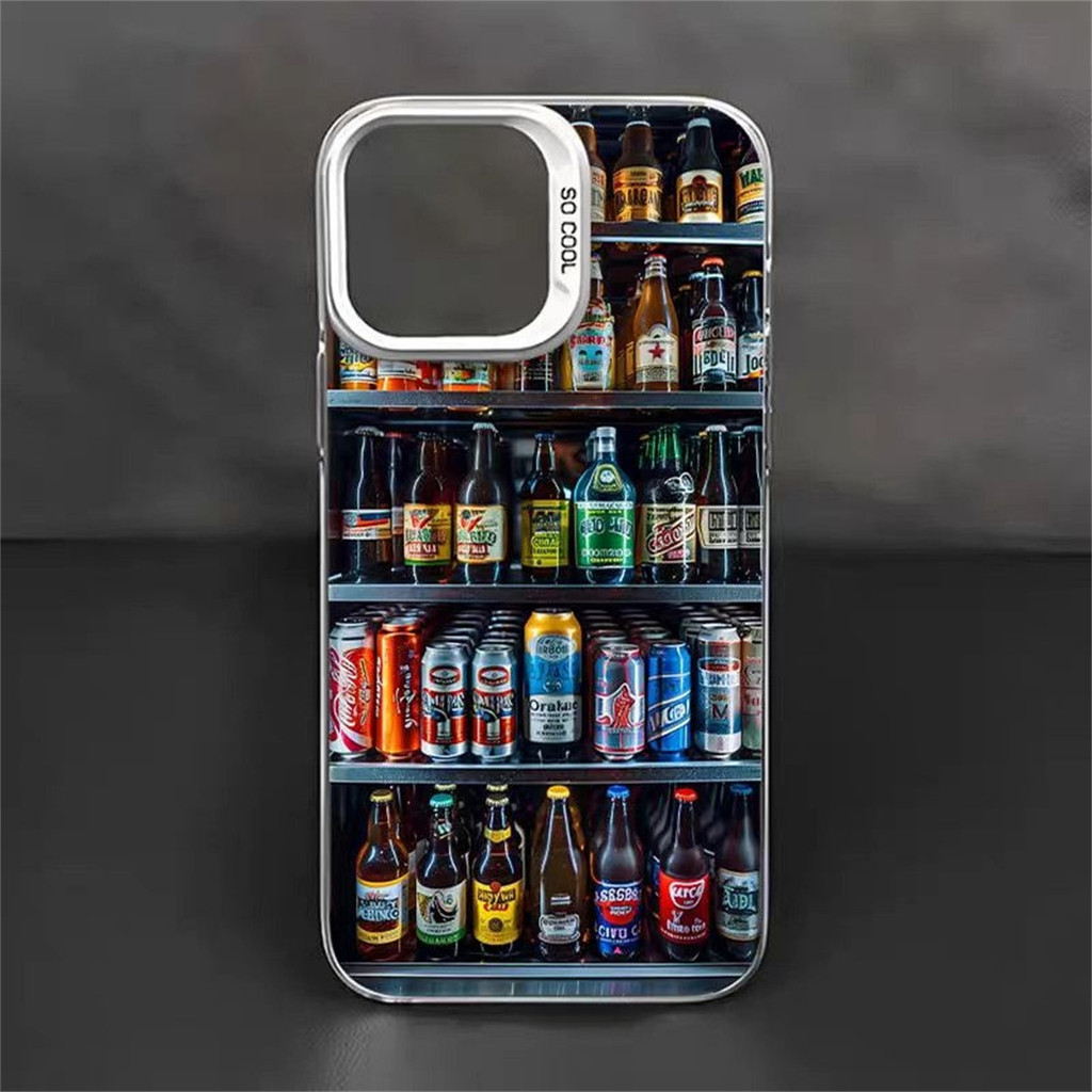 เคสไอโฟน สำหรับ IPhone XR Max 13 12 14 11 17 Air 16 15 Pro Max 7 8 Plus เคส IPhone Beverage Vending 