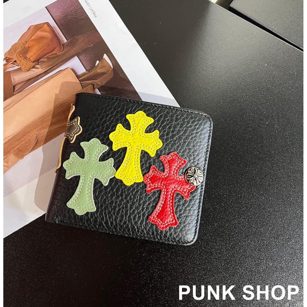 CH♥ กระเป๋าสตางค์ กระเป๋าใส่เหรียญสีข้ามผู้ถือบัตรสั้น 0175