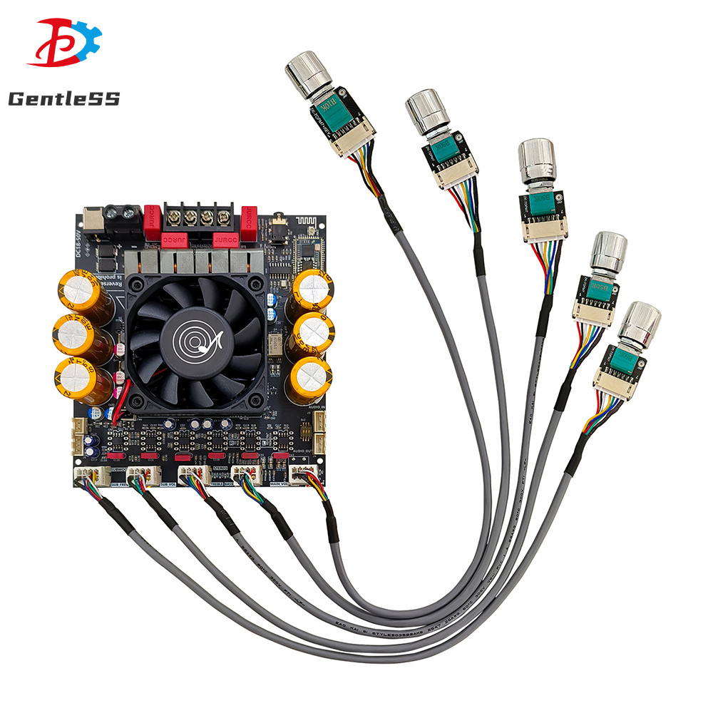 DC18-50V ZK-SUB1200Q Qualcomm APTX รุ่น QCC3034+ES9023 พร้อมซับวูฟเฟอร์ BT เครื่องขยายเสียงดิจิตอล 6